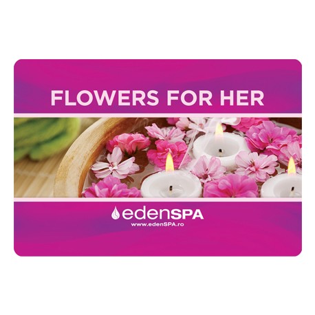 card cadou flowers for her edenspa