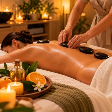 Orange Hot Stone Massage